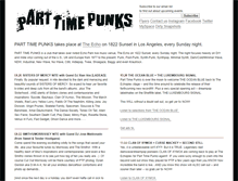 Tablet Screenshot of parttimepunks.com